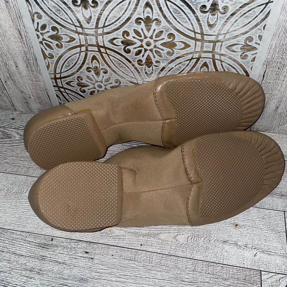Bloch flex tan leather slip on Dance shoes women size 8 - Picture 6 of 7